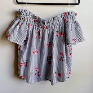 ACTIVE USA | Floral Off Shoulder Top